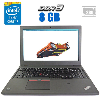 БУ Ноутбук Мобільна робоча станція Lenovo ThinkPad W550s/ 15.6 " (1920x1080) TN / Intel Core i7-5500U (2 (4) ядра по 2.4 - 3.0 GHz) / 8 GB DDR3 / 240 GB SSD NEW / nVidia Quadro K620M, 2 GB DDR3, 64-bit / WebCam / дві батареї