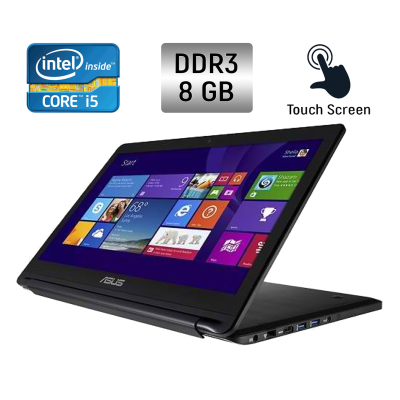 БУ Ноутбук Ноутбук-трансформер Asus Q502L / 15.6" (1920x1080) IPS Touch / Intel Core i5-5200U (2 (4) ядра по 2.2 - 2.7 GHz) / 8 GB DDR3 / 240 GB SSD / Intel HD Graphics 5500 / WebCam / Windows 10