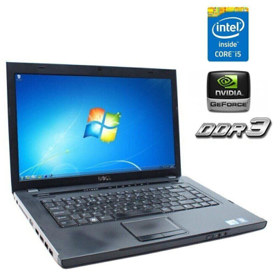 БУ Ноутбук Ноутбук Dell Vostro 3500 / 15.6" (1366x768) TN / Intel Core i5-520M (2 (4) ядра по 2.4 - 2.93 GHz) / 8 GB DDR3 / 500 GB HDD / nVidia GeForce 310M, 512 MB DDR3, 64-bit / WebCam / АКБ не держит