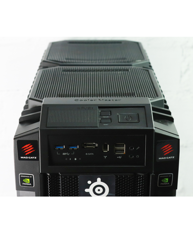 Ігровий системний блок Cooler Master Haf X FullTower Intel Xeon E5-2695 v2 32Gb RAM 256Gb SSD + 2x1Tb HDD + AMD Radeon RX 580 8Gb фото_1