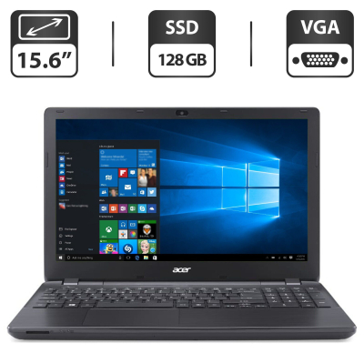 БУ Ноутбук Ноутбук Б-класс Acer Extensa 2510 / 15.6" (1366x768) TN / Intel Core i3-4005U (2 (4) ядра по 1.7 GHz) / 4 GB DDR3 / 128 GB SSD / Intel HD Graphics 4400 / WebCam / VGA