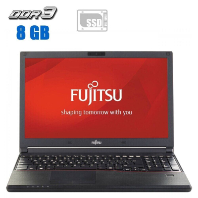 БУ Ноутбук Ноутбук Fujitsu Lifebook E554 / 15.6" (1366x768) TN / Intel Core i3-4100M (2 (4) ядра по 2.5 GHz) / 8 GB DDR3 / 120 GB SSD / Intel HD Graphics 4600