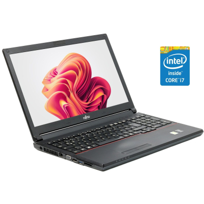 БУ Ноутбук Ноутбук Fujitsu Lifebook E544 / 14" (1366x768) TN / Intel Core i3-4000M (2 (4) ядра по 2.4 GHz) / 8 GB DDR3 / 128 GB SSD + 500 GB HDD / Intel HD Graphics 4600 / WebCam 