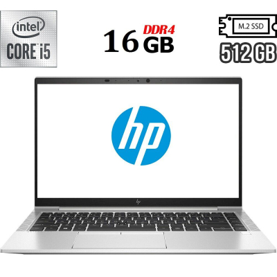 БУ Ноутбук Ультрабук Б-клас HP EliteBook 840 G7 / 14" (1920x1080) IPS / Intel Core i5 - 10310u (4 (8) ядра по 1.7-4.4 GHz) / 16 GB DDR4 / 512 GB SSD M. 2 / Intel UHD Graphics / WebCam / USB 3.1 / HDMI