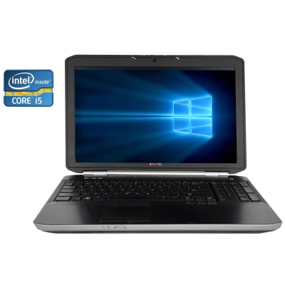 БУ Ноутбук Ноутбук Dell Latitude E5520 / 15.6" (1366x768) TN / Intel Core i5-2430M (2 (4) ядра по 2.4 - 3.0 GHz) / 8 GB DDR3 / 320 GB HDD / Intel HD Graphics 3000 / WebCam