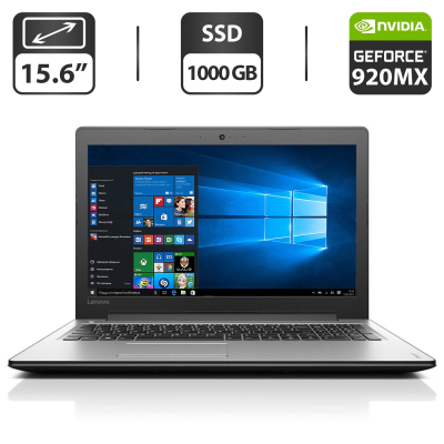 БУ Ноутбук Ноутбук Lenovo IdeaPad 310-15ISK / 15.6" (1366x768) TN / Intel Core i3-6100U (2 (4) ядра по 2.3 GHz) / 4 GB DDR4 / 1000 GB SSD / nVidia GeForce 920MX, 2 GB GDDR3, 64-bit / WebCam / HDMI