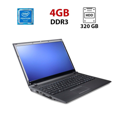 БУ Ноутбук Ноутбук Terra Mobile 1528 / 15.6" (1366x768) TN / Intel Pentium B940 (2 ядра по 2.0 GHz) / 4 GB DDR3 / 320 GB HDD / Intel HD Graphics / WebCam