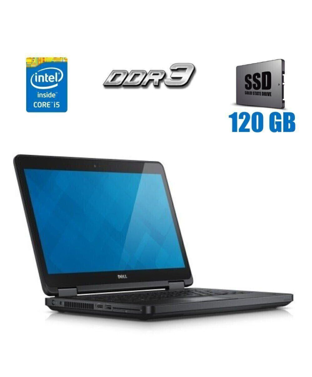 Ноутбук Dell Latitude E5440 / 14 (1366x768) TN / Intel Core i5-4310U (2 (4) ядра по 2.0 - 3.0 GHz) / 4 GB DDR3 / 120 GB SSD / Intel HD Graphics 4400 / WebCam