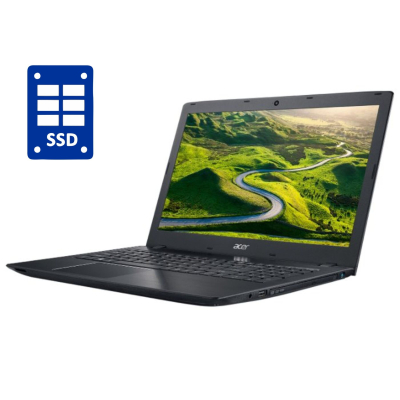 БУ Ноутбук Ноутбук Б-класс Acer Aspire E5-575-33BM / 15.6" (1920x1080) TN / Intel Core i3-7100U (2 (4) ядра по 2.4 GHz) / 8 GB DDR4 / 250 GB SSD / Intel HD Graphics 620 / WebCam / DVD-ROM / Win 10 Home