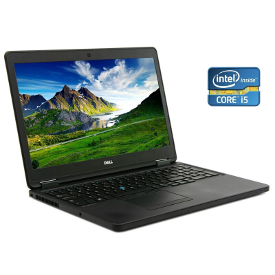 БУ Ноутбук Ноутбук Dell Latitude E5550 / 15.6" (1920x1080) IPS / Intel Core i5-5300U (2 (4) ядра по 2.3 - 2.9 GHz) / 8 GB DDR4 / 480 GB SSD / Intel HD Graphics 5500 / WebCam