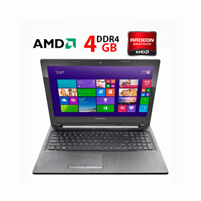 БУ Ноутбук Ноутбук Б-класс Lenovo Ideapad G50-45 / 15.6" (1366x768) TN / AMD E1-6010 (2 ядра по 1.35 GHz) / 4 GB DDR3 / 120 GB SSD / AMD Radeon R2 Graphics