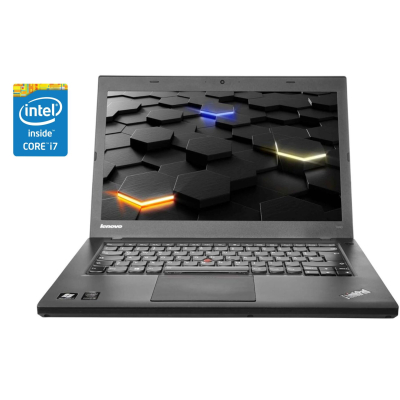 БУ Ноутбук Ноутбук Lenovo ThinkPad T440 / 14" (1600x900) TN / Intel Core i7-4600U (2 (4) ядра по 2.1 - 3.3 GHz) / 8 GB DDR3 / 240 GB SSD / Intel HD Graphics 4400 / WebCam / Win 10 Pro