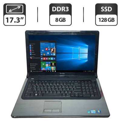 БУ Ноутбук Ноутбук Б-класс Dell Inspiron 1764 / 17.3" (1600x900) TN / Intel Core i3-370M (2 (4) ядра по 2.4 GHz) / 8 GB DDR3 / 128 GB SSD / AMD Radeon HD 5470, 1 GB GDDR5, 64-bit / WebCam / VGA
