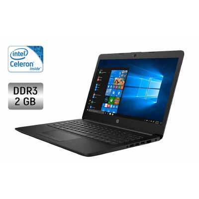 БУ Ноутбук Ноутбук Б-класс HP 14-AC180ND / 14" (1366x768) TN / Intel Celeron N3050 (2 ядра по 1.6 - 2.16 GHz) / 2 GB DDR3 / 32 GB SSD / Intel HD Graphics N3000 Series / WebCam