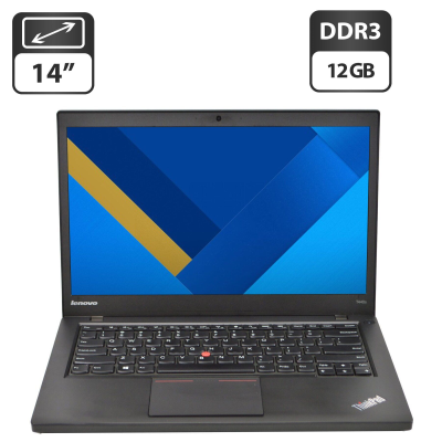 БУ Ноутбук Ноутбук Lenovo ThinkPad T440s / 14" (1600x900) TN / Intel Core i7-4600U (2 (4) ядра по 2.1 - 3.3 GHz) / 12 GB DDR3 / 480 GB SSD / Intel HD Graphics 4400 / WebCam / VGA