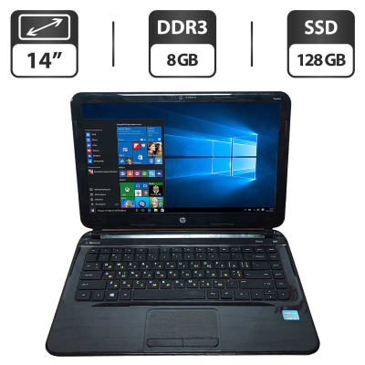БУ Ноутбук Ноутбук Б-класс HP 14-b005ed / 14" (1366x768) TN / Intel Core i3-2367M (2 (4) ядра по 1.4 GHz) / 8 GB DDR3 / 128 GB SSD / Intel HD Graphics 3000 / WebCam / HDMI