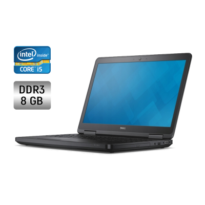 БУ Ноутбук Ноутбук Dell Latitude E5540 / 15.6" (1920x1080) TN / Intel Core i5-4300U (2 (4) ядра по 1.9 - 2.9 GHz) / 8 GB DDR3 / 256 GB SSD / Intel HD Graphics 4400 / WebCam / DVD-RW