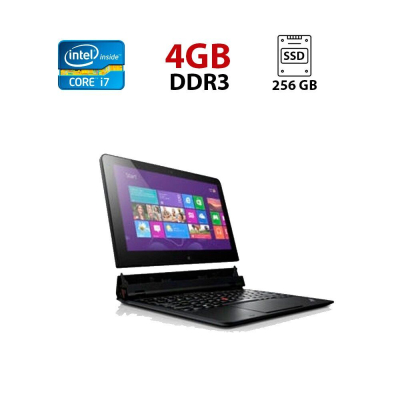 БУ Ноутбук Нетбук Б-класс Lenovo ThinkPad Helix / 11.6" (1920x1080) TN / Intel Core i7-3667U (2 (4) ядра по 2.0 - 3.2 GHz) / 4 GB DDR3 / 256 GB SSD / Intel HD Graphics 4000 / WebCam