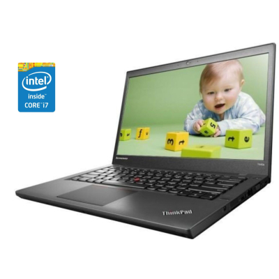 БУ Ноутбук Ноутбук А-класс Lenovo ThinkPad T440p / 14" (1366x768) TN / Intel Core i7-4600M (2 (4) ядра по 2.9 - 3.6 GHz) / 8 GB DDR3 / 240 GB SSD / Intel HD Graphics 4600 / WebCam / DVD-RW / Win 10 Pro
