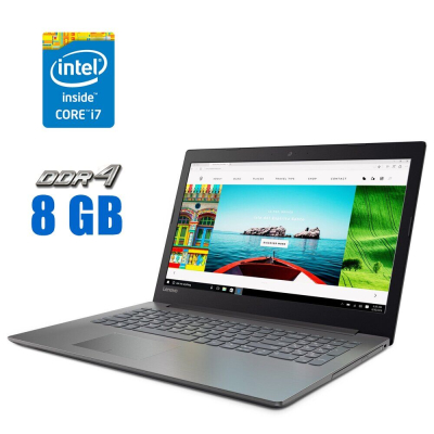 БУ Ноутбук Ноутбук Lenovo IdeaPad 320-15IKB / 15.6" (1920x1080) TN / Intel Core i7-7500U (2 (4) ядра по 2.7 - 3.5 GHz) / 8 GB DDR4 / 256 GB SSD / Intel HD Graphics 620 / WebCam