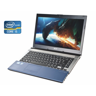 БУ Ноутбук Ноутбук Acer Aspire 4830 / 14" (1366x768) TN / Intel Core i5-2410M (2 (4) ядра по 2.3 - 2.9 GHz) / 8 GB DDR3 / 240 GB SSD / Intel HD Graphics 3000 / WebCam / DVD-RW / Win 10 Pro