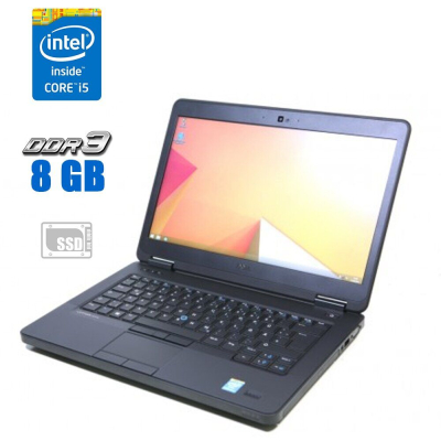 БУ Ноутбук Ноутбук Dell Latitude E5440 / 14" (1366x768) TN / Intel Core i5-4310U (2 (4) ядра по 2.0 - 3.0 GHz) / 8 GB DDR3 / 120 GB SSD / Intel HD Graphics 4400 / WebCam