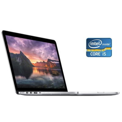 БУ Ноутбук Ультрабук Б-класс Apple MacBook Pro 13 A1502 2015 / 13.3" (2560x1600) IPS / Intel Core i5-5257U (2 (4) ядра по 2.7 - 3.1 GHz) / 8 GB DDR3 / 250 GB SSD / Intel Iris Graphics 6100 / WebCam / MacOS