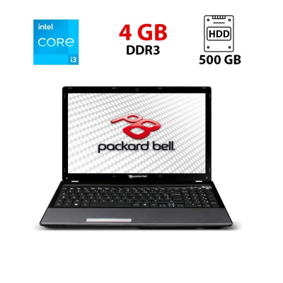 БУ Ноутбук Ноутбук Б-класс Packard Bell EasyNote TM85 / 15.6" (1366x768) TN / Intel Core i3-330M (2 (4) ядра по 2.13 GHz) / 4 GB DDR3 / 500 GB HDD / Intel HD Graphics / WebCam / АКБ отсутствует