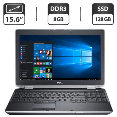 БУ Ноутбук Ноутбук Б-клас Dell Latitude E6530 / 15.6" (1366x768) TN / Intel Core i5 - 3320M (2 (4) ядра по 2.6-3.3 GHz) / 8 GB DDR3 / 128 GB SSD / Intel HD Graphic 4000 / DVD-ROM / HDMI