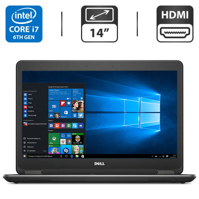 БУ Ноутбук Ноутбук Dell Latitude E7440 / 14" (1366x768) TN / Intel Core i7-6600U (2 (4) ядра по 2.6 - 3.4 GHz) / 4 GB DDR3 / 500 GB HDD / Intel HD Graphics 520 / HDMI