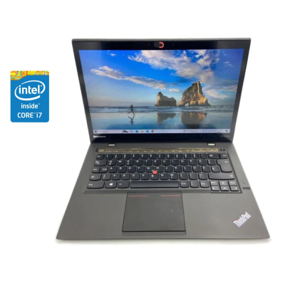 БУ Ноутбук Ультрабук Lenovo ThinkPad X1 Carbon / 14" (1920x1080) IPS / Intel Core i7-4600U (2 (4) ядра по 2.1 - 3.3 GHz) / 8 GB DDR3 / 240 GB SSD / Intel HD Graphics 4400 / WebCam / Win 10 Pro