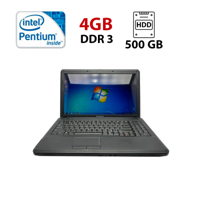 БУ Ноутбук Ноутбук Lenovo G550 / 15.6" (1366x768) TN / Intel Pentium T4400 (2 ядра по 2.2 GHz) / 4 GB DDR3 / 500 GB HDD / Intel GMA 4500M Graphics / WebCam