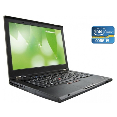 БУ Ноутбук Ноутбук А-класс Lenovo ThinkPad T430s / 14" (1600x900) TN / Intel Core i5-3320M (2 (4) ядра по 2.6 - 3.3 GHz) / 4 GB DDR3 / 120 GB SSD / Intel HD Graphics 4000 / WebCam / DVD-RW
