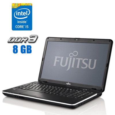 БУ Ноутбук Ноутбук Fujitsu LifeBook A512 / 15.6" (1366x768) TN / Intel Core i5-3230M (2 (4) ядра по 2.6 - 3.2 GHz) / 8 GB DDR3 / 300 GB HDD / Intel HD Graphics 4000 / WebCam