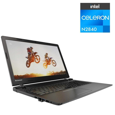 БУ Ноутбук Ноутбук Б-класс Lenovo IdeaPad 100-15IBY / 15.6" (1366x768) TN / Intel Celeron N2840 (2 ядра по 2.16 - 2.58 GHz) / 4 GB DDR3 / 120 GB SSD / Intel HD Graphics / WebCam