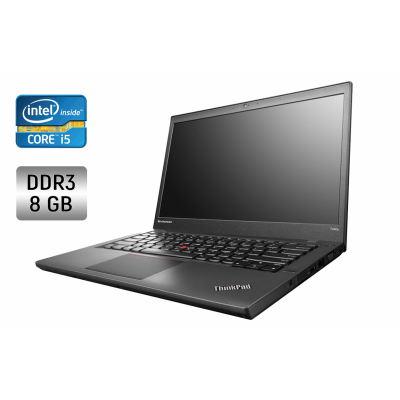 БУ Ноутбук Ноутбук Lenovo ThinkPad T440 / 14" (1600x900) TN / Intel Core i5-4300U (2 (4) ядра по 1.9 - 2.9 GHz) / 8 GB DDR3 / 128 GB SSD / Intel HD Graphics 4400 / WebCam / Fingeprint
