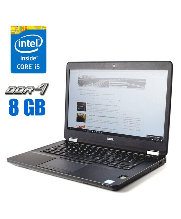 Ультрабук Dell Latitude E5470/ 14  (1366x768) TN / Intel Core i5-6300U (2 (4) ядра по 2.4 - 3.0 GHz) / 8 GB DDR4 / 256 GB SSD / Intel HD Graphics 520 / WebCam
