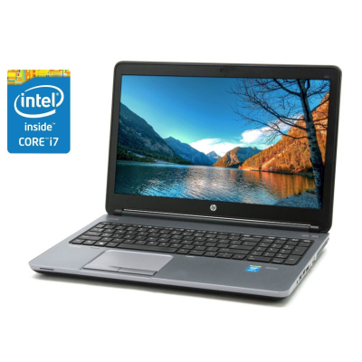 БУ Ноутбук Ноутбук Б-класс HP ProBook 650 G1 / 15.6" (1920x1080) TN / Intel Core i7-4800MQ (4 (8) ядра по 2.7 - 3.7 GHz) / 8 GB DDR3 / 500 GB SSD / Intel HD Graphics 4600 / WebCam / DVD-ROM / Win 10 Pro