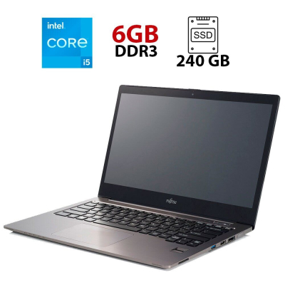 БУ Ноутбук Ультрабук Б-класс Fujitsu LifeBook U904 / 14" (3200x1800) IPS / Intel Core i5-4300U (2 (4) ядра по 1.9 - 2.9 GHz) / 6 GB DDR3 / 240 GB SSD / Intel HD Graphics 4400 / WebCam