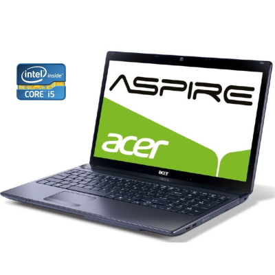 БУ Ноутбук Ноутбук Acer Aspire 5750G / 15.6" (1366x768) TN / Intel Core i5-2450M (2 (4) ядра по 2.5 - 3.1 GHz) / 8 GB DDR3 / 240 GB SSD / Intel HD Graphics 3000 / WebCam / DVD-ROM / Win 10 Pro 