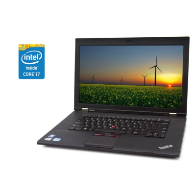 БУ Ноутбук Ноутбук А-класс Lenovo ThinkPad L530 / 15" (1366x768) TN / Intel Core i7-3520M (2 (4) ядра по 2.9 - 3.6 GHz) / 4 GB DDR3 / 128 GB SSD / Intel HD Graphics 4000 / WebCam / Win 10 Pro