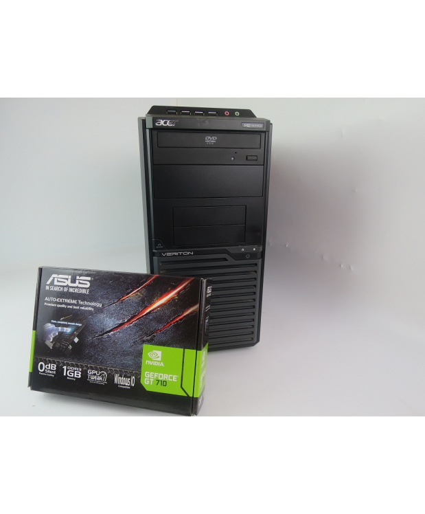 Acer Veriton M2610 4x ядерний CORE I5 2500 3.7GHz 8GB RAM 250GB HDD + нова GeForce GT710 1GB