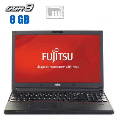 БУ Ноутбук Ноутбук Fujitsu Lifebook E554 / 15.6" (1366x768) TN / Intel Core i3-4100M (2 (4) ядра по 2.5 GHz) / 8 GB DDR3 / 480 GB SSD / Intel HD Graphics 4600 