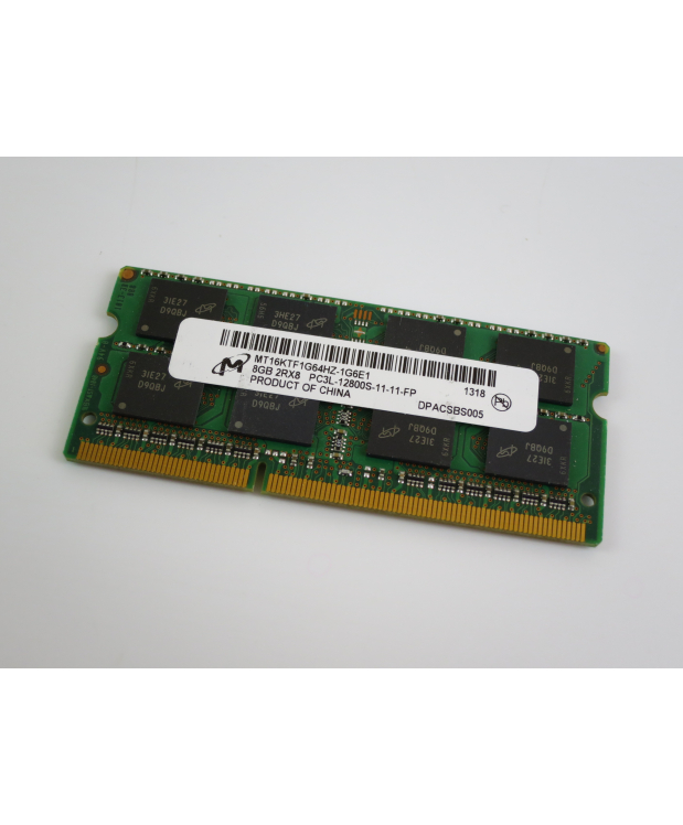 8GB DDR3 1600 MHz Micron PC3-12800 1.35 V Оперативна пам'ять SODIMM для ноутбуків фото_1