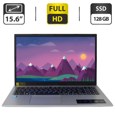 БУ Ноутбук Ультрабук Б-класс Acer Aspire 1 A115-32-C28P / 15.6" (1920x1080) TN / Intel Celeron N4500 (2 ядра по 1.1 - 2.8 GHz) / 4 GB DDR4 / 128 GB SSD / Intel UHD Graphics / WebCam / HDMI