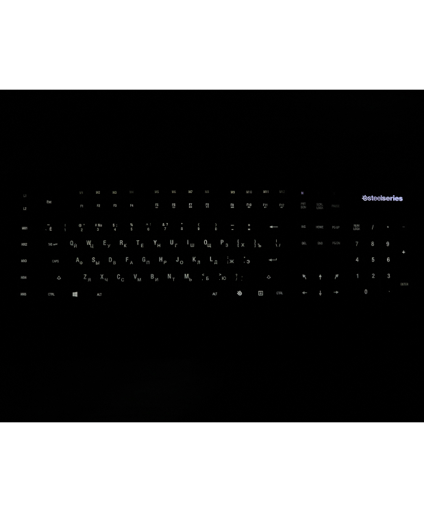 Ігрова клавіатура SteelSeries APEX RAW з білою підсвіткою і макроклавішами (64133) фото_6