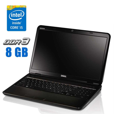 БУ Ноутбук Ноутбук Б-клас Dell Inspiron N5110 / 15.6" (1366x768) TN / Intel Core i5 - 2410M (2 (4) ядра по 2.3-2.9 GHz) / 8 GB DDR3 / 500 Gb HDD / Intel HD Graphics 3000 / WebCam