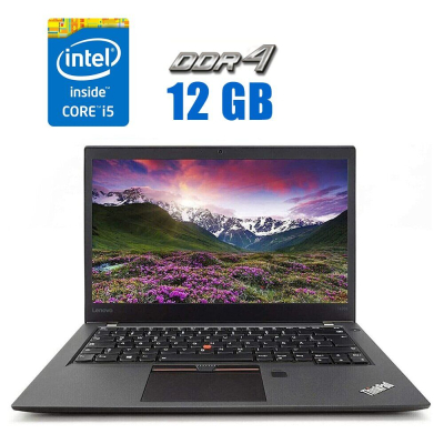 БУ Ноутбук Ультрабук Lenovo ThinkPad T470s/ 14 " (1920x1080) IPS / Intel Core i5-6300U (2 (4) ядра 2.4 - 3.0 GHz) / 12 GB DDR4 / 256 GB SSD / Intel HD Graphics 520 / WebCam / HDMI