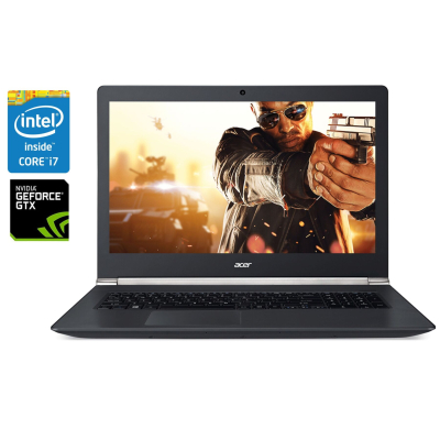 БУ Ноутбук Игровой ноутбук Acer Aspire AN7 791G / 17.3" (1920x1080) IPS / Intel Core i7-4720HQ (4 (8) ядра по 2.6 - 3.6 GHz) / 16 GB DDR3 / 480 GB SSD / nVidia GeForce GTX 960M, 2 GB GDDR5, 128-bit / WebCam / Win 10 Home