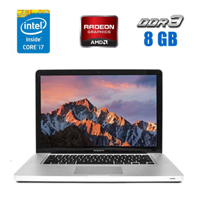 БУ Ноутбук Ноутбук Apple MacBook Pro A1286 (2011) / 15.4" (1440x900) TN / Intel Core i7-2635QM (4 (8) ядра по 2.0 - 2.9 GHz) / 8 GB DDR3 / 256 GB SSD / AMD Radeon HD 6490M, 256 MB GDDR5, 64-bit / WebCam